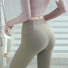 Load image into Gallery viewer, 2019 High Waist Yoga Pants Hidden Pocket Red Tummy Control Workout Running 4 Way Stretch Sport Leggings Athletic Squat Tights