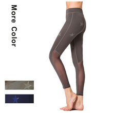 Load image into Gallery viewer, Women Stars Print Yoga Pants Mesh Breathable Sports Leggings Elastic Fitness Clothing Workout Gym Yoga Legging Dance Tights 2019