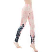 Load image into Gallery viewer, Peacock  Printed Yoga Pants Women Seamless Jogging Workout Leggings High Waist Running Sport Tights Activewear For Sport Workout