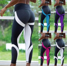 Load image into Gallery viewer, Hot Honeycomb Printed Yoga Pants Women Push Up Sport Leggings Running Leggins Sport Fitness Tights Trousers / 100pcs