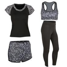 Load image into Gallery viewer, 2018 New Track Suit For Women Yoga Set Tights Gym Elastic Yoga Pants for Women Fitness Comfortable Sports Bra 4pcs/Set Sports