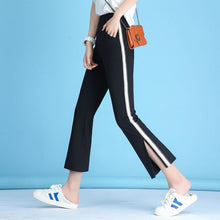 Load image into Gallery viewer, Casual Streetwear trousers 2019 NEW Fashion Trousers Spring Summer Pant Femme slit pant Women pocket Sport pants Elastic Fabric