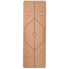 Load image into Gallery viewer, Cork Natural Rubber Yoga Mat for Pilates Fitness Hot Yoga Eco-friendly Multi Use Activity Non Slip Exercise Mats 183CM*61CM*3MM