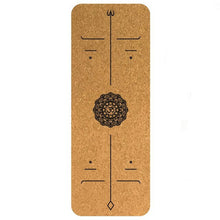 Load image into Gallery viewer, Cork Natural Rubber Yoga Mat for Pilates Fitness Hot Yoga Eco-friendly Multi Use Activity Non Slip Exercise Mats 183CM*61CM*3MM