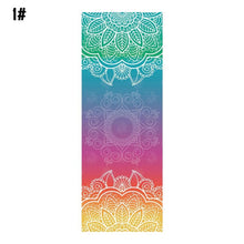 Load image into Gallery viewer, Yoga mat towel printing towel antibacterial non-slip sweat fitness blanket practice Pilates blanket
