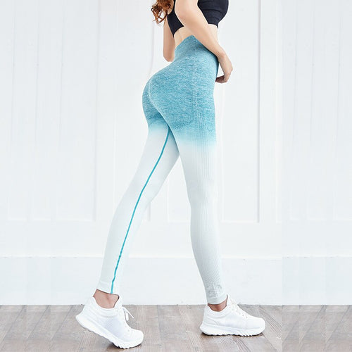 Women Yoga Pants  Hip Up High Waist Slim Sport Leggings Workout For Female Fitness Running Super Stretchy Full Pants Sport Tight