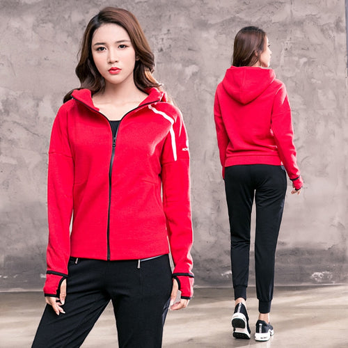 Women's Tracksuits Sweatshirt and Pants 2 Pcs Set Women Gym Fitness Sport Suits Jogging Suits Ladies Clothing