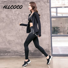 Load image into Gallery viewer, Swimmart 3Pcs Women Yoga Sets Fitness Sport Bra+Yoga Pants +Coat Leggings Set Gym Running Sport Suit Set Workout Clothes Female