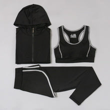 Load image into Gallery viewer, Swimmart 3Pcs Women Yoga Sets Fitness Sport Bra+Yoga Pants +Coat Leggings Set Gym Running Sport Suit Set Workout Clothes Female
