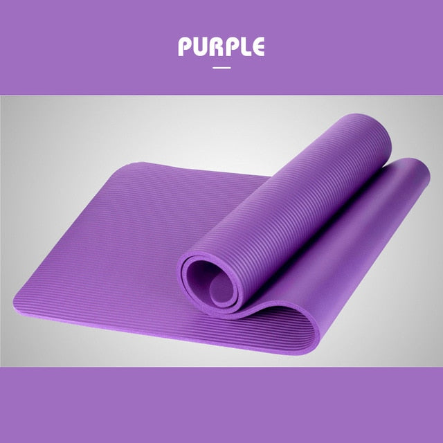 Women Yoga Mat Workout Fitness Gymnastics Mats Bag Carrier Thick Knee Exercise Pad Accupressure Mat 1830*610*10mm
