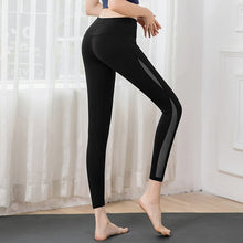 Load image into Gallery viewer, 2019 Yoga Pants High Waist Mesh Stitching Tightness Fast Drying Trousers Breathable Running Leggins Sport Women Fitness Leggings