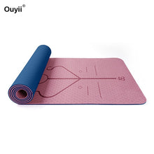 Load image into Gallery viewer, Thickness 8mm Double Color Non-slip Beginner Yoga Mat TPE Waterproof Health Safety Fitness Mat Lose Weight Exercise Pad 183*80cm
