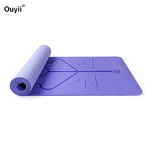 Load image into Gallery viewer, Thickness 8mm Double Color Non-slip Beginner Yoga Mat TPE Waterproof Health Safety Fitness Mat Lose Weight Exercise Pad 183*80cm