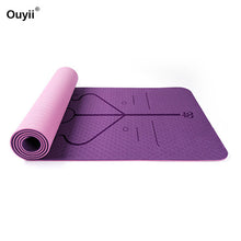 Load image into Gallery viewer, Thickness 8mm Double Color Non-slip Beginner Yoga Mat TPE Waterproof Health Safety Fitness Mat Lose Weight Exercise Pad 183*80cm
