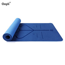 Load image into Gallery viewer, Thickness 8mm Double Color Non-slip Beginner Yoga Mat TPE Waterproof Health Safety Fitness Mat Lose Weight Exercise Pad 183*80cm