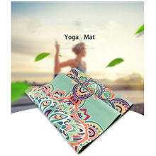 Load image into Gallery viewer, Leisure time sports yoga mat printing Rainbow flower skid resistance environmental protection Natural rubber Not allergic