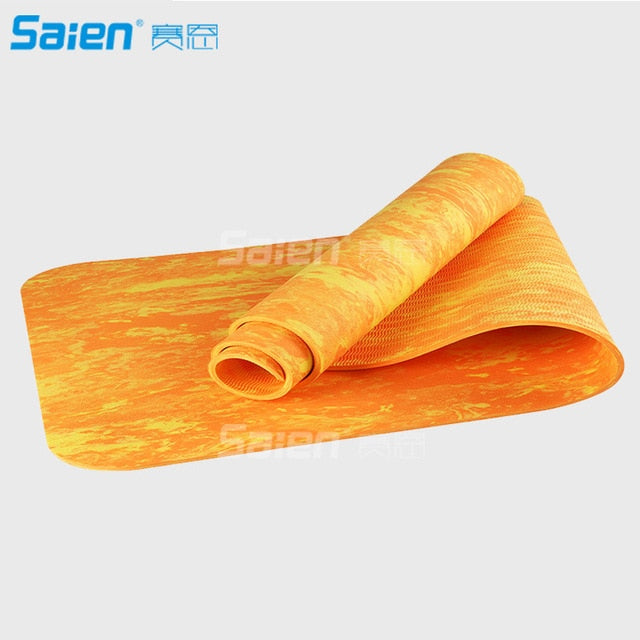 Outdoor Supplies Yoga Mat Tpe Beginner 8mm Thicken Widen Lengthen Slip Odorless Camo Fitness Mats Men And Women