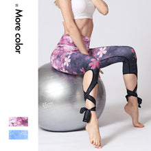Load image into Gallery viewer, Yoga Pants Women Fitness Leggings Cherry Sakura Print Elastic Waist Sport Pant Quick Dry Running Exercise Tight Bandage Workout