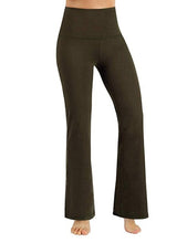 Load image into Gallery viewer, NWT 2019 Tummy Control Full Pant Boot Cut Yoga leggings workout Running Exercie Gym leggings 4 Way Stretch Boot Leg Yoga Pants