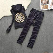 Load image into Gallery viewer, 2019 Women&#39;s Yoga Set  Fitness Clothing Women Sweatshirt Pants Sets PINK Velvet Tracksuit Women Velour smooth soft Suit