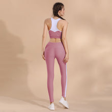 Load image into Gallery viewer, Yoga Sportswear Set Tracksuit for Women Yoga Sets 2 Piece Tank Top Vest and Pants Tight Fitness Gym Anti-Sweat Athletic Bra Pant
