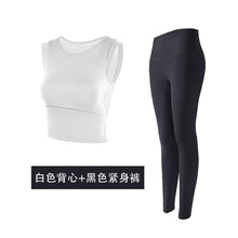 Load image into Gallery viewer, 2019 women&#39;s sportswear yoga set fitness gym clothes running tennis shirt+pants yoga leggings jogging workout suit
