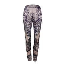 Load image into Gallery viewer, Women Workout Fitness Clothing Jogging Running Python Print Yoga Leggings Skinny Sport Gym Running Jogging Pants Trousers