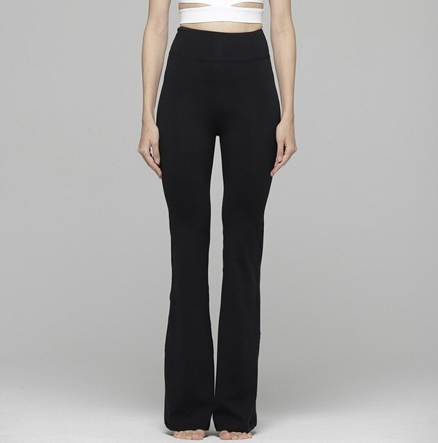 Loryta Micro bell bottom pants Full Length High waist Fitness clothes, yoga clothes, sportswear, women's crops, trouser