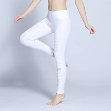 Load image into Gallery viewer, Yoga Fitness Sexy Tight Pants Outdoor Activity Sports Leggings Women Girls Fashion Pants Full Length And Fold Mesh Slim Trousers