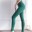 2019 New Style Hem Any Shear Movement Gym Pants Female Laser Embroidered Double-Sided brocade gao Waist Hip Yoga Pants