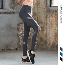 Load image into Gallery viewer, 2019 New Female High Rise Mesh Yoga Pants Stretch Sexy Push Up Running Gym Sports Leggings Black Fitness Sport Tights For Women