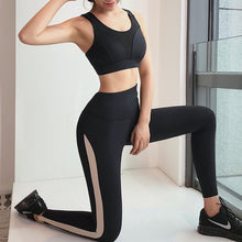 Load image into Gallery viewer, Women Fitness Patchwork Yoga Pants High Waist Leggins Sport New 2019 Leggings Sports Wear For Women Legging Push Up Femme