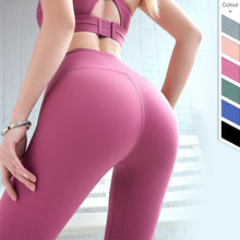Load image into Gallery viewer, 2019 New Squatproof Hip Up Seamless Yoga Leggings Women Solid Sport Gym Tight Workout High Waist Impact Shark Fitness Yoga Pants