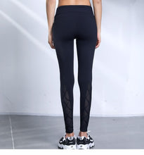 Load image into Gallery viewer, NWT 2019 women tight  hollow out pant Push Up tight capris net yarn sexy gym capris super quality stretch fabric size us4-us12