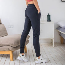Load image into Gallery viewer, Solid Femal Elastic Pants Yoga Tight Pants Shockproof Gym  Full Length Fitness Sports Running Beauty Hip Style Pants Leggings