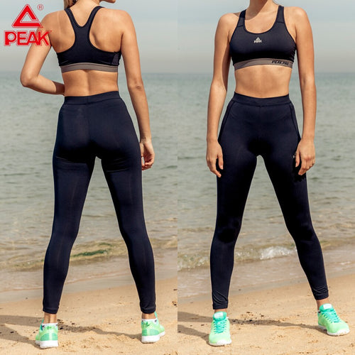 PEAK Running Pants Women Fitness Tights Yoga Pants High Waist Quick-drying Breathable Jogging Gym Sports Sweatpants for Women