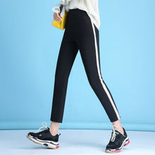 Load image into Gallery viewer, Casual Streetwear Sport trousers NEW Fashion Trousers Spring Summer Pencil Pant Femme Striped pants Women Elastic Fabric Trouser