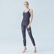 Load image into Gallery viewer, Women&#39;S Sports Yoga Jumpsuit Spaghetti Straps Workout Gym Fitness Leggings Pants Jumpsuit Athletic Clothes Ativewear