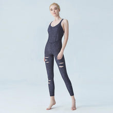 Load image into Gallery viewer, Women&#39;S Sports Yoga Jumpsuit Spaghetti Straps Workout Gym Fitness Leggings Pants Jumpsuit Athletic Clothes Ativewear