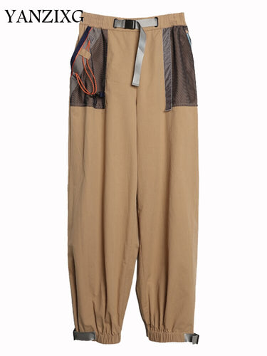 2019 Newsummer Fashion Women Clothing Vintage Loose Cargo Sport Pants Female Vestido R578