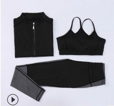 FREE SHIPPING!!! Fashion sports apparel sets sports suits jacket bra pants