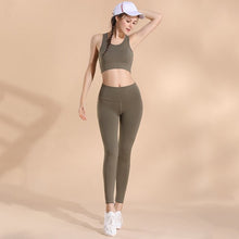 Load image into Gallery viewer, Tracksuit for Women Yoga Sportswear Set Yoga 2 Pieces Tank Top Vest Bra and Pants Leggings Tight Fitness Fake Two Piece Pants