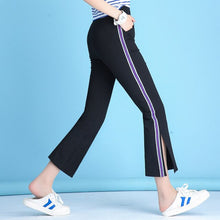 Load image into Gallery viewer, Casual Streetwear trousers 2019 NEW Fashion Trousers Spring Summer Pant Femme slit pant Women pocket Sport pants Elastic Fabric
