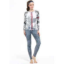 Load image into Gallery viewer, Yoga Suits Top&amp;Pants Sets Women&#39;s Running Fitness Sports Emonder Tights Jumpsuit Bodysuit Print Jogging Tee&amp;Legging