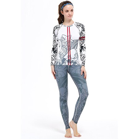 Yoga Suits Top&Pants Sets Women's Running Fitness Sports Emonder Tights Jumpsuit Bodysuit Print Jogging Tee&Legging