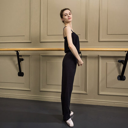 New Ballet Leotards For Women Bailarina Yoga Motion Pants Leg Pants Jumpsuit Female Adult Ballet Dance Practice Clothes DQS1621