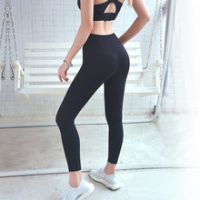 Load image into Gallery viewer, New Style EBay Double-Sided Nylon Bare Sense Gym Pants European And American Seamless Tight Peach Ass Movement Yoga Pants