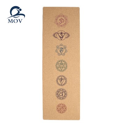 Fitness Nature Printed Wooden Jute Design Tasteless Cork Jute Yoga Mat