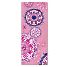 Load image into Gallery viewer, free shipping heat transfer printing high quality natural rubber yoga mat with soft surface, folding 	yoga mat thick