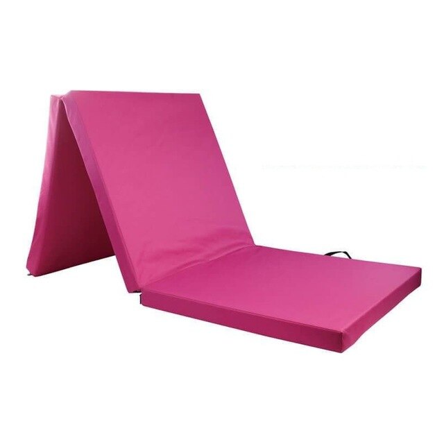 Portable Gymnastics Mat Folding Panel PVC Yoga Mats Stretching Fitness Exercise Tumbling Rolling Pad Outdoor Camping Damp Proof